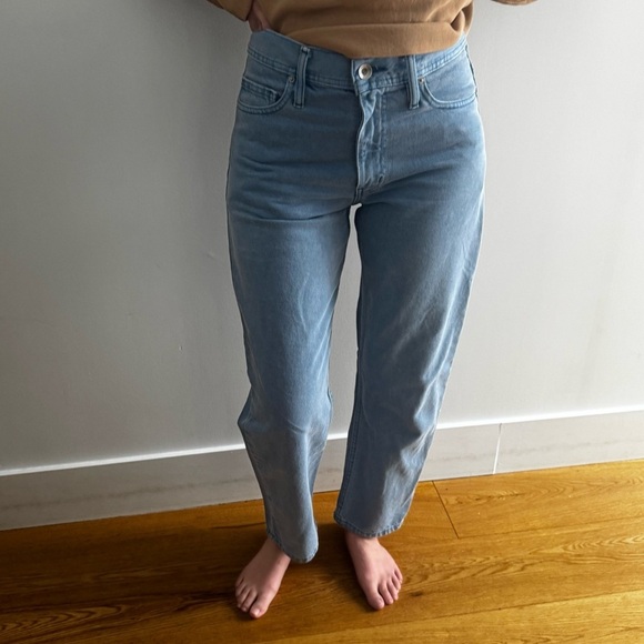 BDG URBAN OUTFITTERS LIGHT BLUE CURVED FIT JEANS - 28 - Picture 3 of 16